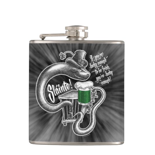 Irish Toast Hip Flasche Flachmann (Vorderseite)