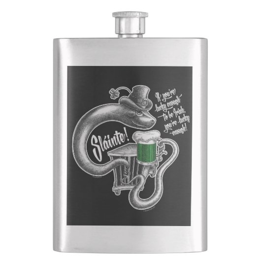 Irish Toast Hip Flask Flachmann (Vorderseite)