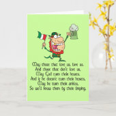 Irish Toast Karte (Gelbe Blume)