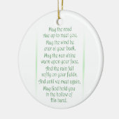 Irish Toast Keramikornament (Links)