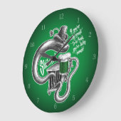 Irish Toast Large Clock Große Wanduhr (Winkel)