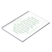 Irish Toast Notizblock (Linke Seite)