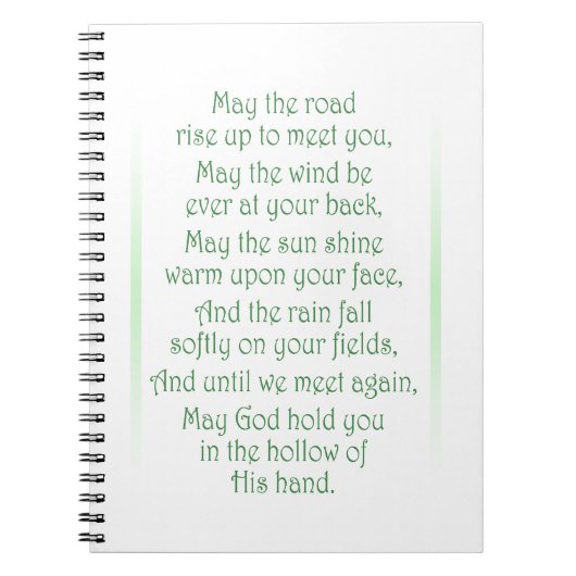 Irish Toast Notizblock (Vorderseite)