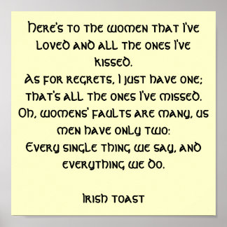 Irish Toast Poster