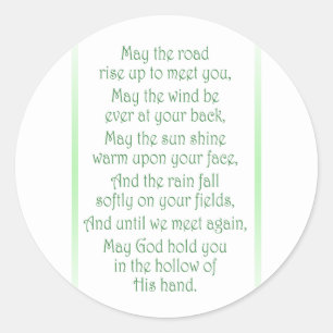 Irish Toast Runder Aufkleber