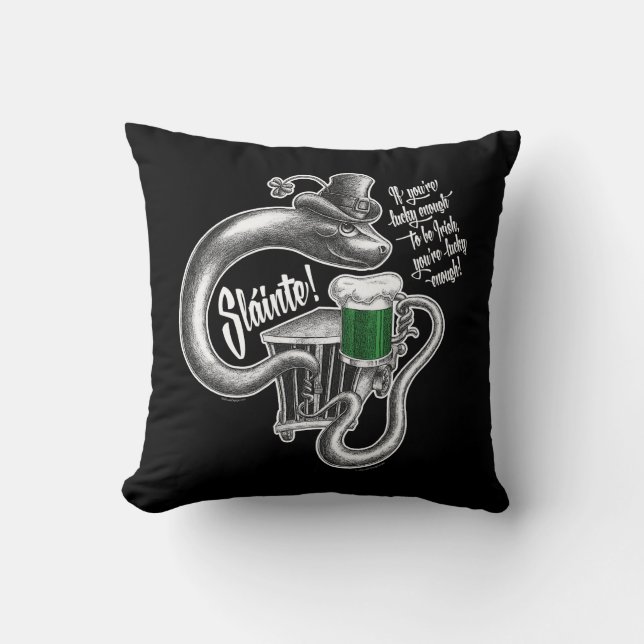 Irish Toast Throw Pillow Kissen (Vorderseite)