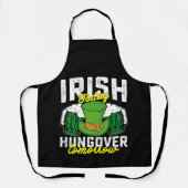 Irish Today Hungover Tomorrow Funny St Patrick's Schürze (Vorderseite)