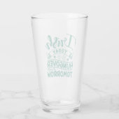Irish Today Hungover Tomorrow St Patrick's Day Glas (Rückseite)