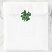 Irish Today Naughty Heute Abend St. Patrick's Day Runder Aufkleber (Tasche)
