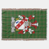 Irish Todd oder Tod Coat of Arms Familienwappen Ir Decke (Vorderseite)