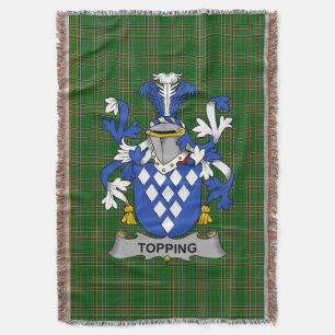 Irish Topping Coat of Arms Familienwappen Irland Decke