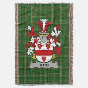 Irish Toto Coat of Arms Familienwappen Irland Decke