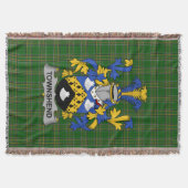 Irish Townshend oder Townsend Coat of Arms Family Decke (Vorderseite)