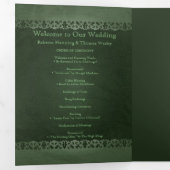 Irish Traditional Foto Celtic Cross Wedding Dreifach-gefaltete Programmkarte (Innen Erste Seite)