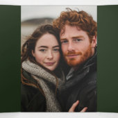 Irish Traditional Foto Celtic Cross Wedding Dreifach-gefaltete Programmkarte (Innenseite Mitte)