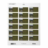 Irish Trail Rücksendeadressen-Aufkleber Adressaufkleber (Vorne)