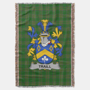 Irish Traill or Trayle Coat of Arms Familienwappen Decke
