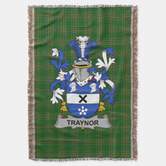 Irish Traynor or or Trainer Coat of Arms Family Cr Decke