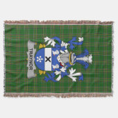 Irish Traynor or or Trainer Coat of Arms Family Cr Decke (Vorderseite)