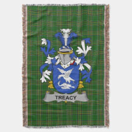 Irish Treacy or Tracy Coat of Arms Familienwappen  Decke