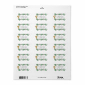 Irish Trellis address labels Celtic cross Adressaufkleber (Vorne)