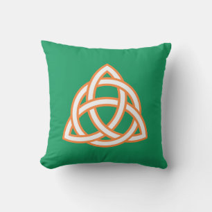 Irish Trinity Knot Triquetra Celtic Patricks Day Kissen