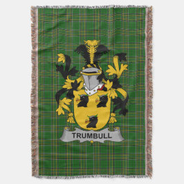 Irish Trumbull or Turnbull Coat of Arms Family Cr Decke