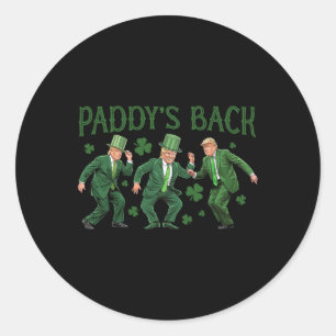 Irish Trump Funny St Patricks Day tanzt Trump Pa Runder Aufkleber