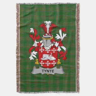 Irish Tynte Coat of Arms Familienwappen Irland Decke