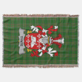 Irish Tynte Coat of Arms Familienwappen Irland Decke (Vorderseite)