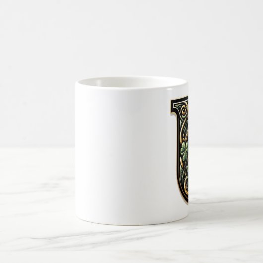 Irish U Monogram Coffee Mug Kaffeetasse (Mittel)