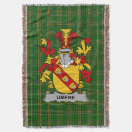 Irish Umfre Coat of Arms Familienwappen Irland Decke