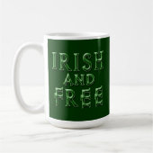 IRISH und KOSTENLOS zum St. Patrick's Day Kaffeetasse (Links)