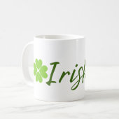 Irish und Shamrock St. Patrick Tag Kaffeetasse (Vorderseite Links)