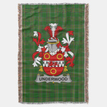 Irish Underwood Coat of Arms Familienwappen Irland