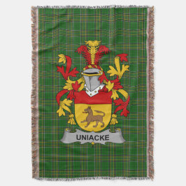 Irish Uniacke Coat of Arms Familienwappen Irland Decke