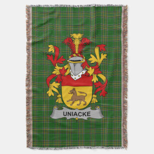 Irish Uniacke Coat of Arms Familienwappen Irland Decke