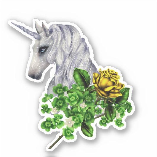 Irish Unicorn Aufkleber (Vorderseite)
