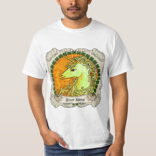 Irish Unicorn T-Shirt (Vorderseite)