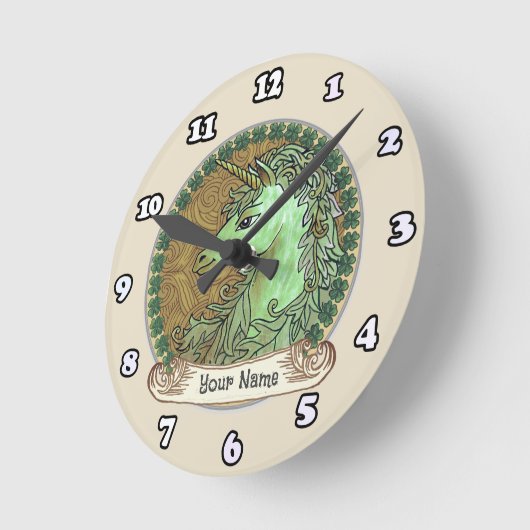 Irish Unicorn Uhr (Winkel)