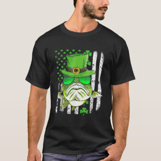 Irish US American Flag Fischen St Patricks Da T-Shirt