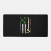Irish USA Flag Leprechaun Lucky Hockey St Patrick Schreibtischunterlage (Vorderseite)