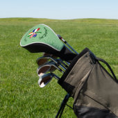 Irish USA Flags Kleeblatt Personalisiert Golf Headcover (In SItu)