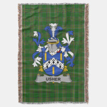Irish Usher Coat of Arms Familienwappen Irland