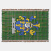 Irish Vane Coat of Arms Familienwappen Irland Decke (Vorderseite)