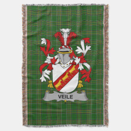 Irish Veile oder Veale Coat of Arms Familienwappen Decke