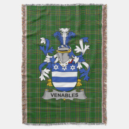 Irish Venable Coat of Arms Familienwappen Irland Decke