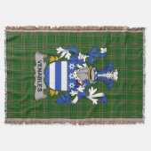 Irish Venable Coat of Arms Familienwappen Irland Decke (Vorderseite)