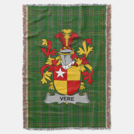 Irish Vere Coat of Arms Familienwappen Irland Decke