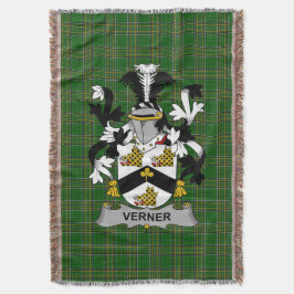 Irish Verner Coat of Arms Familienwappen Irland Decke